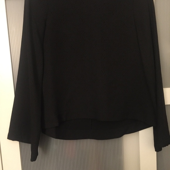 BCBG MaxAzria "Tracey" Angel-Sleeve Pebbled Blouse - Picture 4 of 8